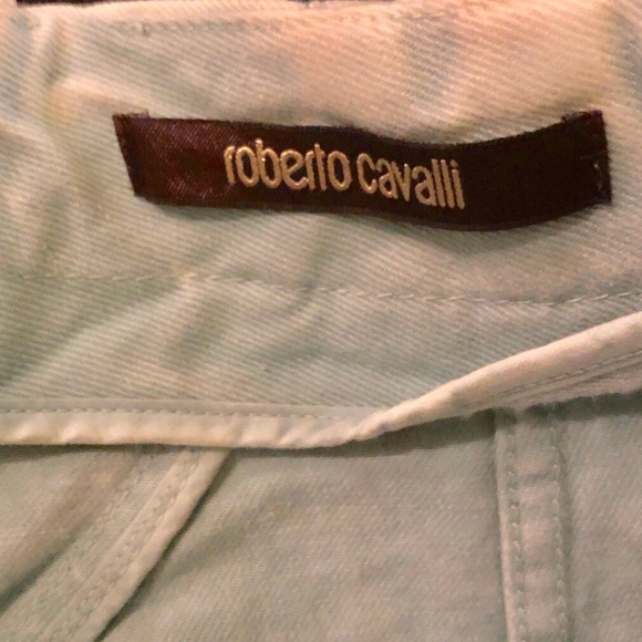 SOLD Roberto Cavalli Lace-up Denim Mini Skirt - Picture 4 of 7